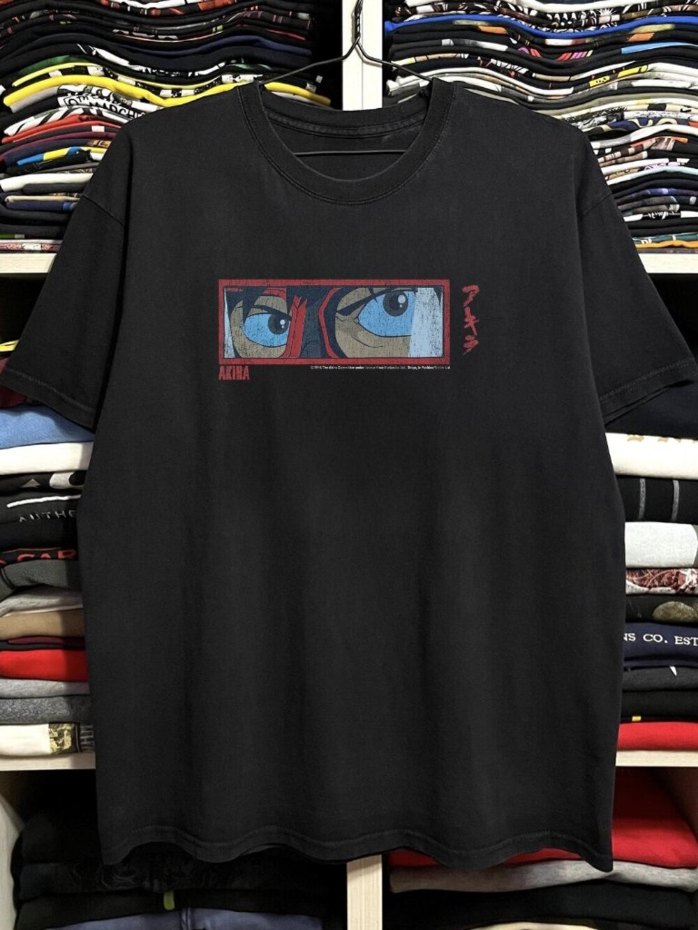 1998 Akira Kaneda Eyes Washed Black Tee